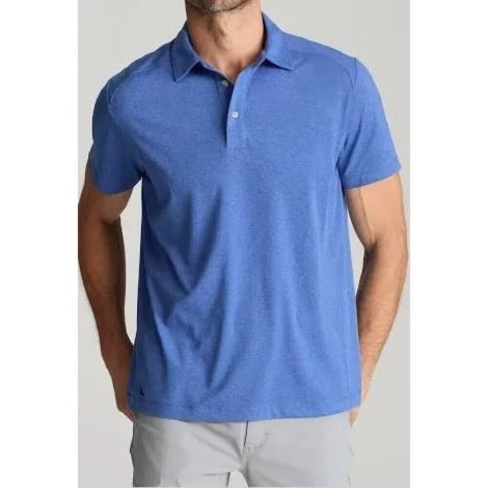 UNTUCKit Men's Light Blue Heather Polo